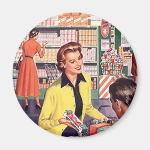 Imán Regalos felices del comprador del colmado que