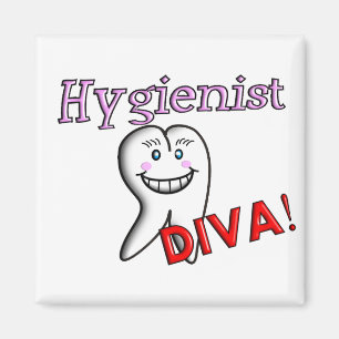 Imán Regalos higiénicos dentales "¡DIVA higienista!"