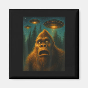 Imán Regalos Hombres Gran Pie Sasquatch Alien Ovni Noch