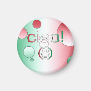 Imán Regalos italianos: Cara hola/Ciao