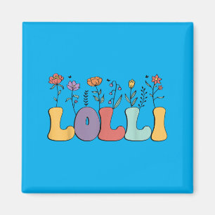 Imán Regalos Lolli Mujeres Flor Silvestre Lolli Abuela