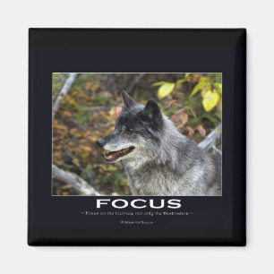 Imán Regalos motivacionales de Gray Wolf
