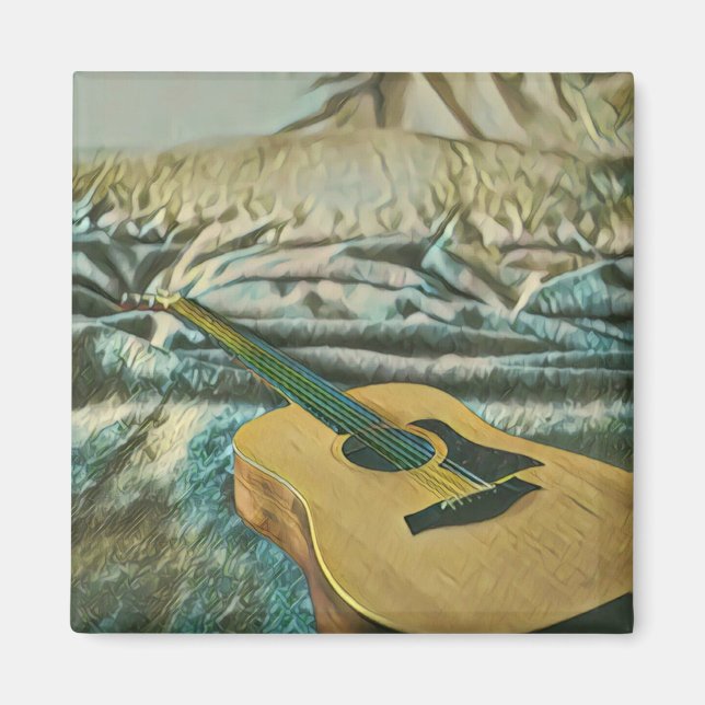 Imán Regalos para amantes de la guitarra (Frente)