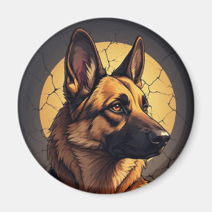 Imán 🦴 Regalos para amantes de Pastor Alemán 🦴