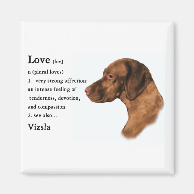Imán Regalos para amantes de Vizsla (Frente)