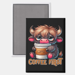Imán Regalos para amantes del café primero