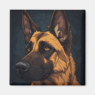 Imán 🐕 Regalos para dueños de pastor alemán 🐕