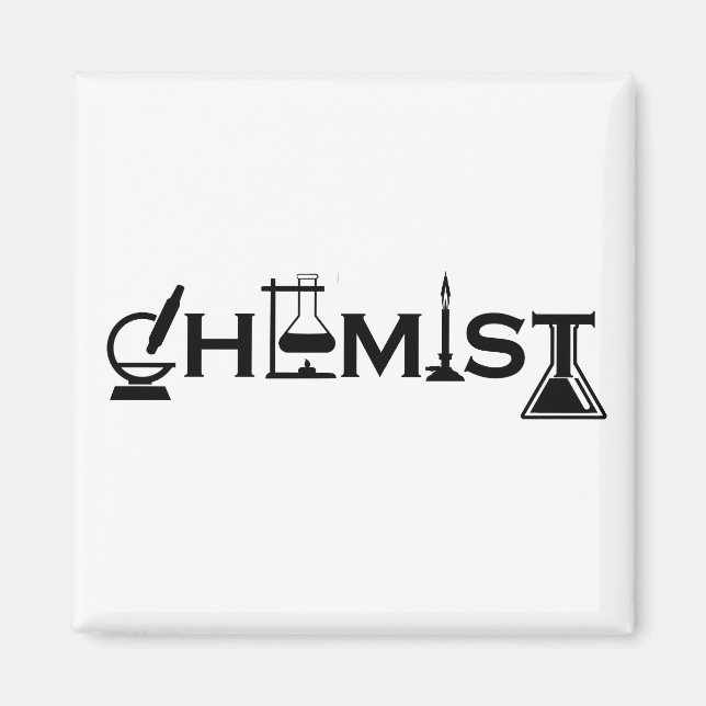 Imán regalos para hombres y mujeres químicos (Frente)