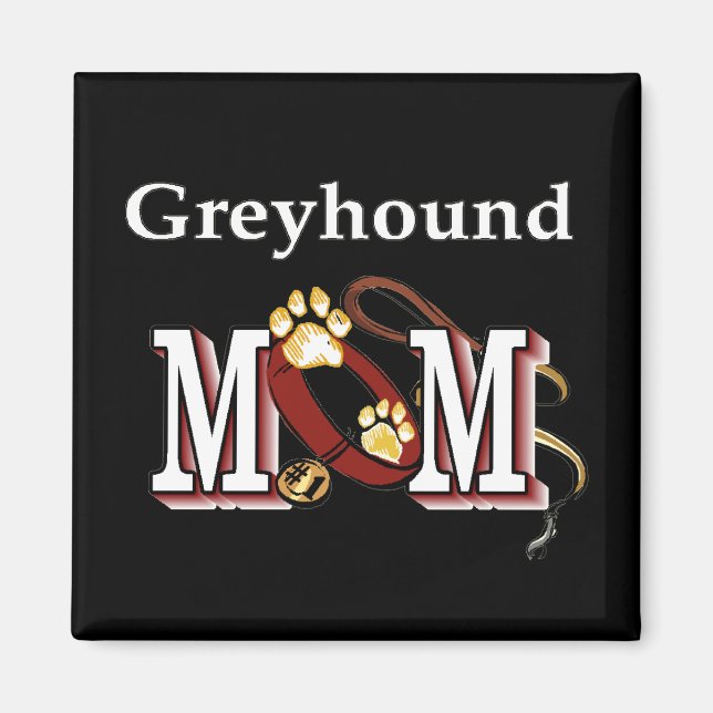 Imán Regalos para mamá galgo (Frente)