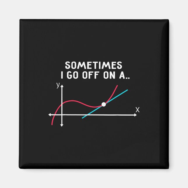 Imán Regalos para profesores de matemáticas - A veces m (Frente)