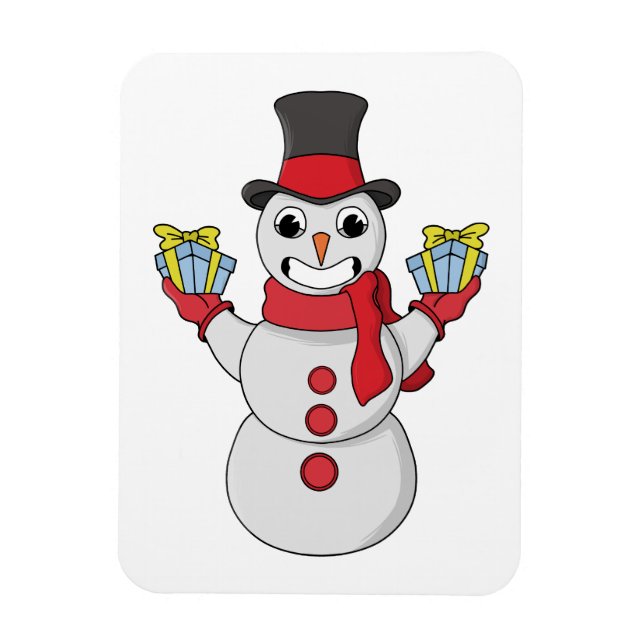 Imán Regalos para ti de Snowman (Vertical)