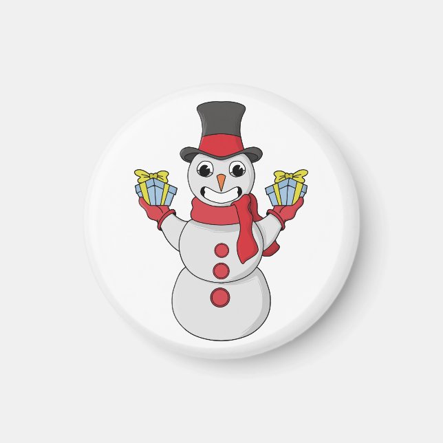 Imán Regalos para ti de Snowman (Frente)