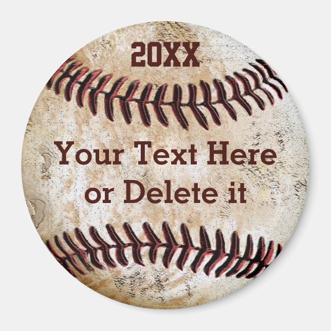 Imán Regalos personalizados de béisbol baratos para jug (Frente)