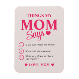 Imán Regalos Personalizados para Mamá Con Frases que Di