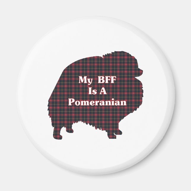 Imán Regalos Pomerania BFF (Frente)