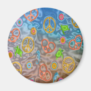 Imán Regalos Retro 60 Pacíficos de ropa de vida oceánic