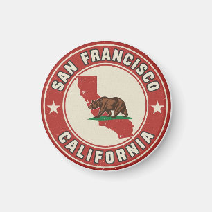 Imán Regalos vintage de San Francisco, California