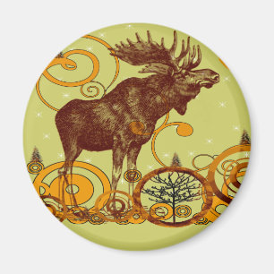 Imán Regalos Vintage Moose