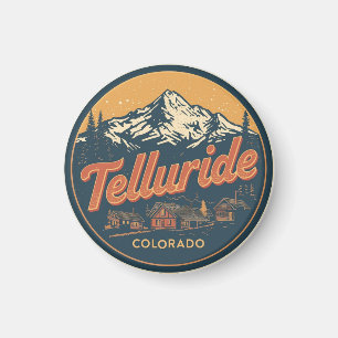 Imán regalos vintage Telluride colorado senderismo al a