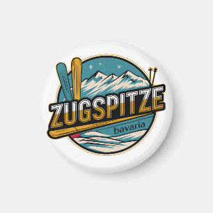 Imán Regalos vintage Zugspitze bávaros al aire libre na