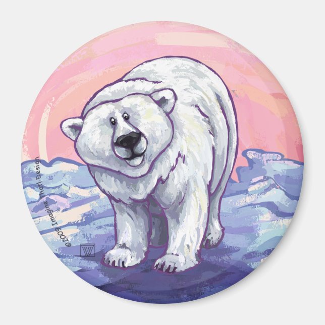 Imán Regalos y accesorios de oso polar (Frente)