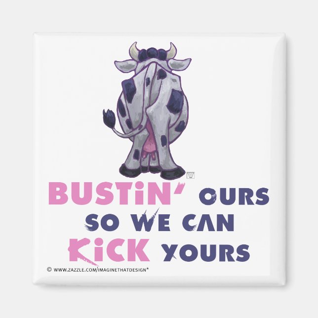 Imán Regalos y Accesorios de Vaca (Frente)