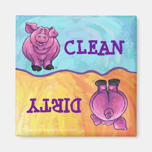 Imán Regalos y accesorios para cerdos (Frente)