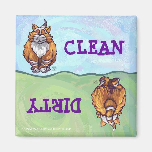 Imán Regalos y accesorios para gatos de jengibre (Frente)