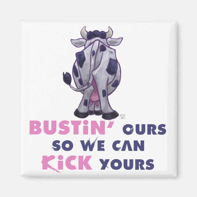 Imán Regalos y accesorios para vacas (Frente)