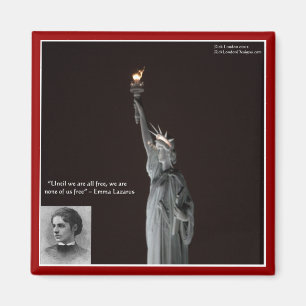 Imán Regalos y Tarjetas de Emma Lazarus y la Estatua de