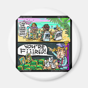 Imán Regalos y Tarjetas Divertidas de Detectives Trump 