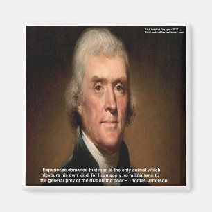 Imán Regalos y Tarjetas Thomas Jefferson Trickle Down