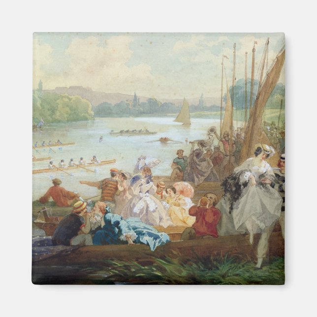 Imán Regata en Asnieres durante el Segundo Imperio (Frente)