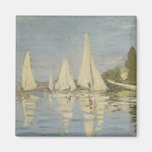 Imán Regatas en Argenteuil, pintura al óleo, Claude Mon