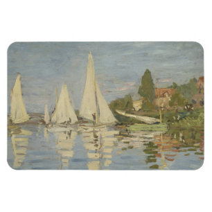 Imán Regatas en Argenteuil, pintura al óleo, Claude Mon