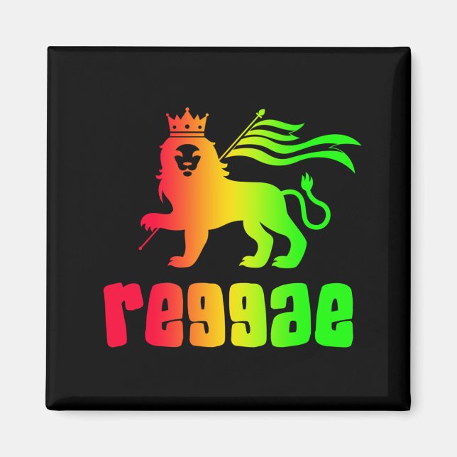 Imán Reggae Rasta Lion (Frente)
