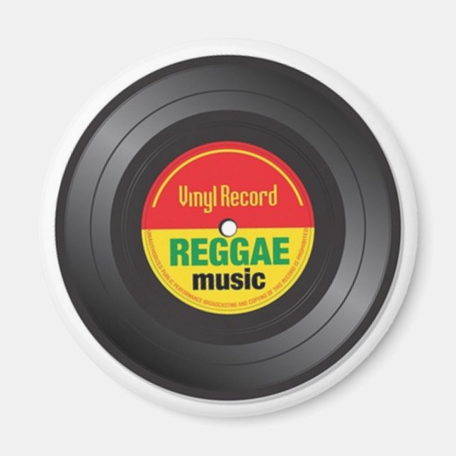 Imán Reggae Vinyl 45 Magnet (Frente)