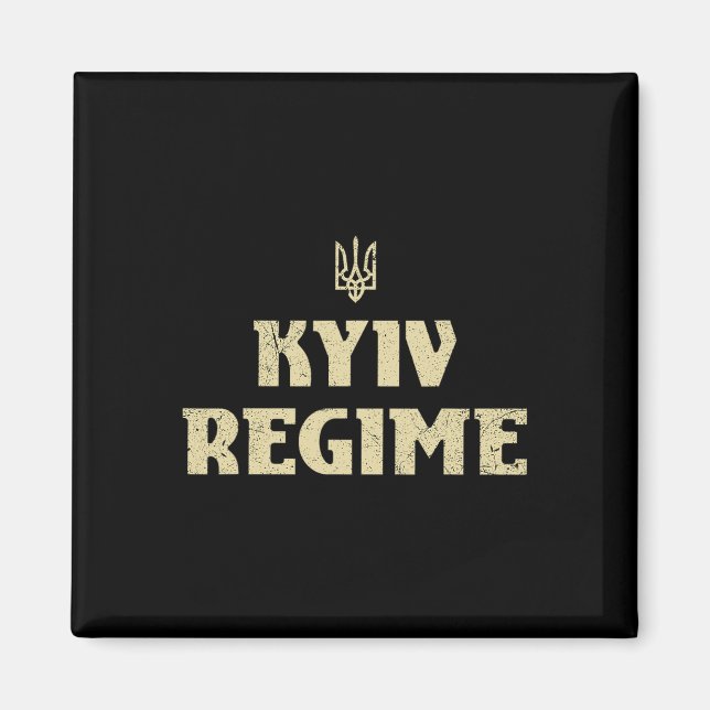 Imán Régimen de Kiev divertido dicho de tridente ucrani (Frente)