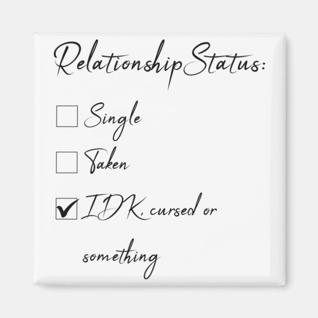 Imán Régimen de San Valentín para los solteros 43 (Frente)