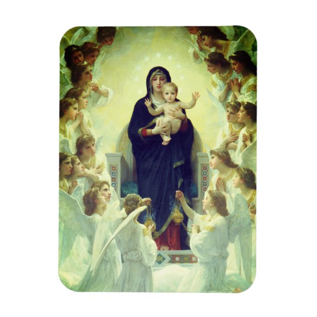 Imán Regina Angelorum - William-Adolphe Bouguereau (Vertical)