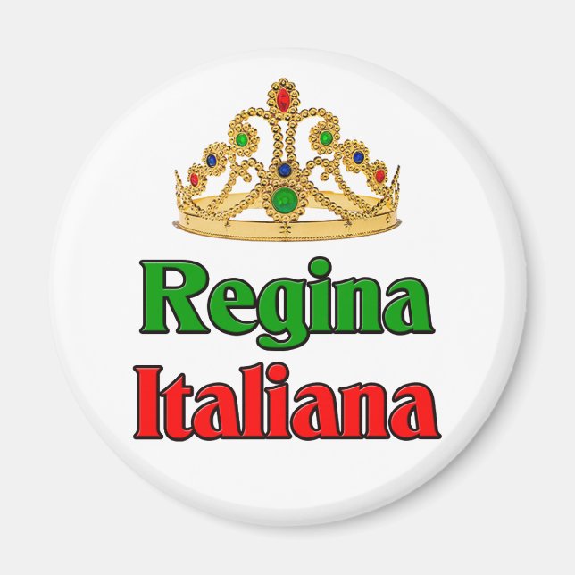 Imán Regina italiana (reina italiana) (Frente)