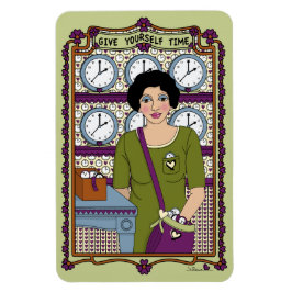 Imán Regístrese Time_A_4x6 Refrigerador Magnet