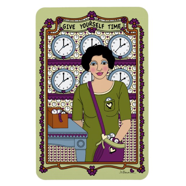 Imán Regístrese Time_A_4x6 Refrigerador Magnet (Vertical)