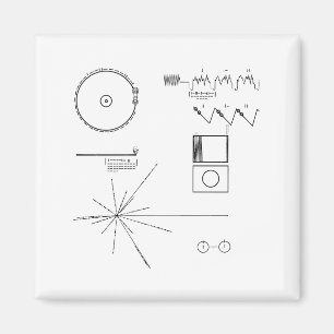 Imán Registro de Oro de la Voyager de la NASA