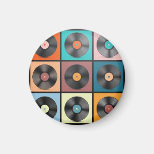 Imán Registros de vinilo: retro conjunto LP.