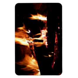 Imán Registros en la fotografía de fuego cálido de la c