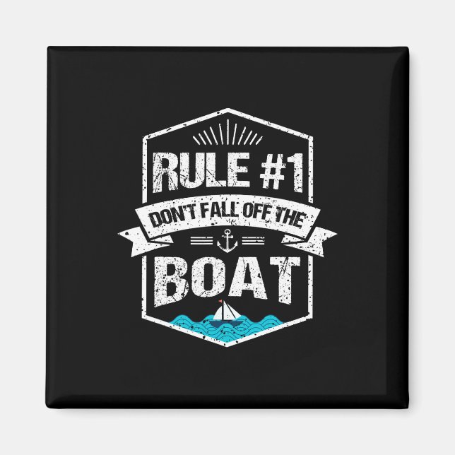 Imán Regla #1 No se caigan de las vacaciones de crucero (Frente)