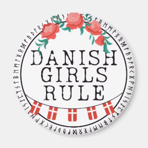 Imán Regla de Chica danés