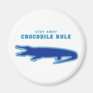 Imán Regla de cocodrilo (azul)