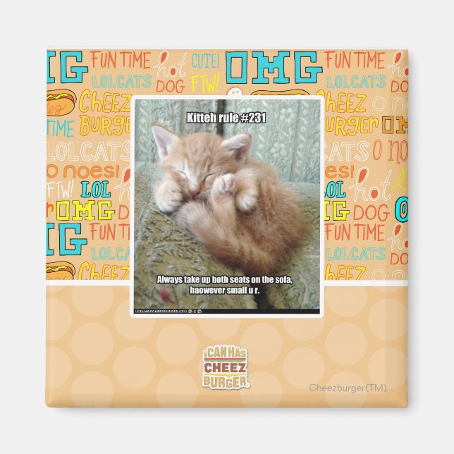 Imán Regla de Kitteh #231 (Frente)